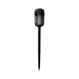 LED solárna lampa FLAME LED/1, 2V 100 mAh 1800K 37 cm IP44 čierna EKO2501 vyobraziť