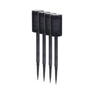 Sada 4x LED solárna lampa DECOR LED/1, 2V 150 mAh 3000K 39 cm IP44 čierna EKO2502 vyobraziť