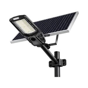LED stmievateľná pouličná lampa so senzorom a solárnym panelom KOBRA 400 W / 24 000 mAh IP65 antracit + diaľkové ovládanie EKO2512 vyobraziť