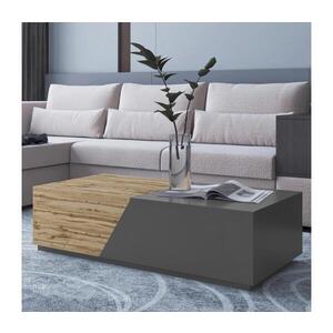 MIRJAN 24 Konferenčný stolík CEELIAS 124x42 cm antracit/dub Wotan vyobraziť