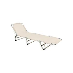 Koopman Skladacie polohovateľné ležadlo SUNO 56x190 cm krémové LF4000100 vyobraziť