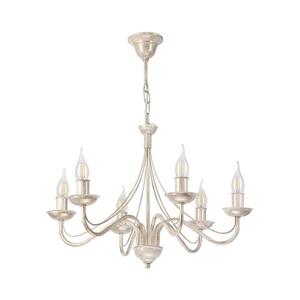 Luster na reťazi ANTON 6xE14/60W/230V biela patina LM-6.294/BIAŁA PATYNA vyobraziť