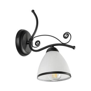 Nástenná lampa RETRO 1xE27/60W/230V čierna/biela KM-1.51/CZARNY PÓŁMAT vyobraziť