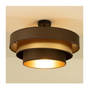 Prisadený luster WENTA 1xE27/60W/230V pr. 50 cm hnedá/zlatá H0839 vyobraziť