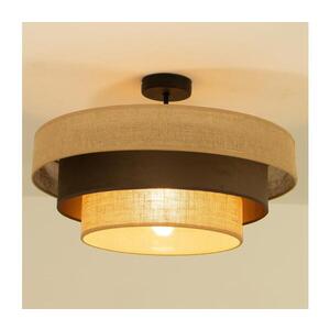 Prisadený luster WENTA, 1xE27/60W/230V, priemer 50 cm, juta/hnedá H0789 vyobraziť