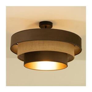 Prisadený luster WENTA 1xE27/60W/230V priemer 50 cm hnedý/juta H0842 vyobraziť