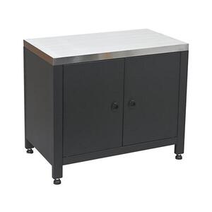 Vonkajší modul – skrinka pod gril 80x47x69 cm, čierna/nerezová oceľ 14126 vyobraziť
