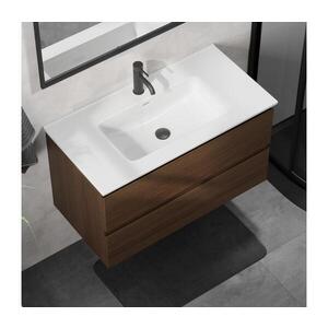 BATH DELUXE Kúpeľňová skrinka s umývadlom KENWOOD 91 cm orech/biela BT0124+BT0230 vyobraziť