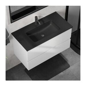 BATH DELUXE Kúpeľňová skrinka s umývadlom KENWOOD, 91 cm, biela/čierna BT0121+BT0229 vyobraziť