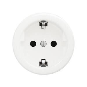 Reblig - Retro domová zásuvka bez rámčeka SCHUKO 230V/16A snehovo biela W/ZS vyobraziť