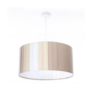 Závesný luster STRIPES na lankách 1xE27/60W/230V, priemer 60 cm, béžový 010-MKL-001-60 vyobraziť
