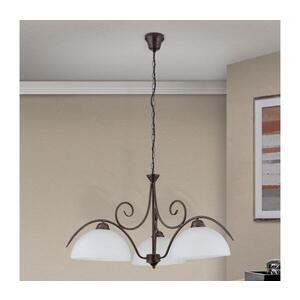 Orion - Luster na reťazi RULA 3xE27/40W/230V pr. 70 cm biela/bronz LU 1668/3 Antik vyobraziť