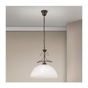 Orion - Luster na reťazi RULA 1xE27/40W/230V pr. 35 cm biela/bronz HL 6-1484/1 Antik vyobraziť
