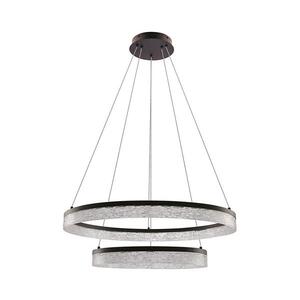 LED luster na lane FROZI LED/38W/230V pr. 60 cm čierny 32-35561 vyobraziť