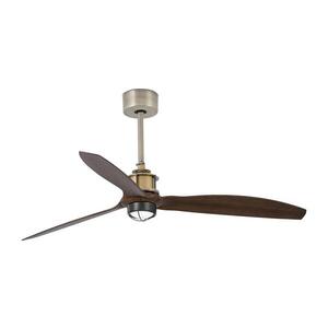 FARO Barcelona FARO 33398WT1N-LED stmievateľný látor JUST FAN M 16W/230V priemer 128 cm hnedá/mosadz WT + DO 33398WT1N vyobraziť