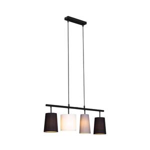 Brilo - Luster na lankách 4xE27/40W/230V čierna/šedá/biela 4002707401773 vyobraziť