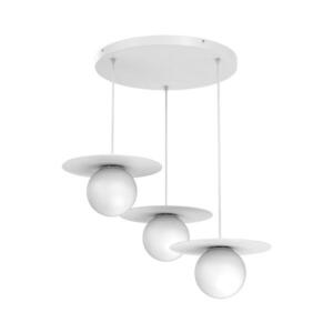 Závesný luster na lanku FLAT 3xE27/15W/230V biela 9624 vyobraziť