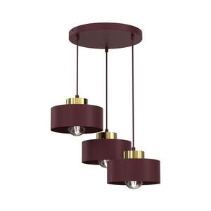 Luster na lankách MARTI 3xE27/15W/230V bordový/zlatý 9703A vyobraziť