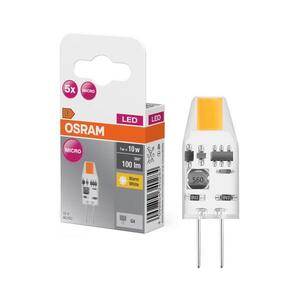 Sada 5x LED žiaroviek PIN MICRO G4/1W/12V 2700K - Osram 4099854340284 vyobraziť
