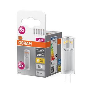 Sada 5× LED žiaroviek PIN G4/1, 8 W/12 V 2700 K - Osram 4058075758025 vyobraziť