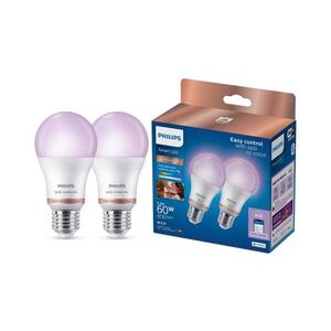 SADA 2x stmievateľné LED žiarovky Philips SMART A60 E27/8, 5W/230V 2200-6500K 8720169171060 vyobraziť