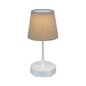 Brilo - LED Stmievateľná nabíjacia stolná lampa LED/3W/5V IP44 strieborná/béžová 7447-011 vyobraziť