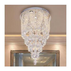 LED Krištáľové stropné svietidlo MAJURO LED/30W/230V pr. 40 cm lesklý chróm + diaľkové ovládanie N3000 vyobraziť