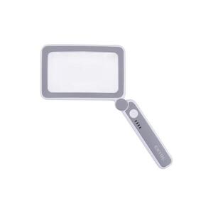 Extol -LED stmievateľná dobíjateľná skladacia lupa s osvetlením LED/650 mAh biela/šedá 43164 vyobraziť