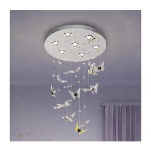 LED krištáľové stropné svietidlo MURU LED/24W/230V pr. 40 cm lesklý chróm + DO N3031 vyobraziť