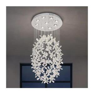 LED krištáľové stropné svietidlo SAMOA LED/30W/230V pr. 40 cm lesklý chróm + DO N3020 vyobraziť