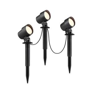 Brilliant - Sada 3x LED vonkajších svietidiel KAMARA LED/8, 5W/230V IP44, čierna G40908/06 vyobraziť