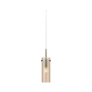 Markslöjd 109015 - Závesné svietidlo na kábli TIBIA 1xE14/40W/230V dymovo-béžová/mosadz 109015 vyobraziť