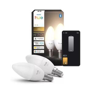 SADA 2x stmievateľná LED žiarovka Philips Hue WHITE B39 E14/3, 9W/230V 2700K 8721103099662 vyobraziť