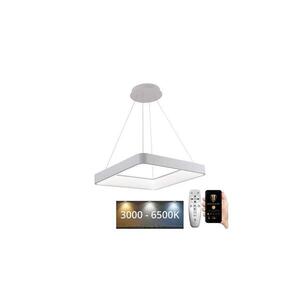 LED Stmievateľný luster na lanku LED/55W/230V 3000-6500K biela + diaľkové ovládanie J4377/W vyobraziť