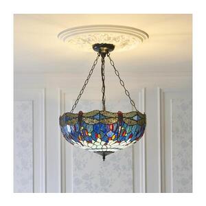 Endon 112250 - Luster na reťazi Tiffany DRAGONFLY 3xE27/60W/230V priemer 50 cm 112250 vyobraziť