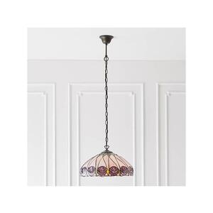 Endon 64176 - Luster na reťazi Tiffany HUTCHINSON 1xE27/60W/230V pr. 40 cm 64176 vyobraziť