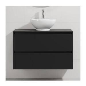 BATH DELUXE Kúpeľňová skrinka s umývadlom TRONDHEIM/DRAMMEN 90x57x46 cm čierna/biela BT0167+BT0151 vyobraziť