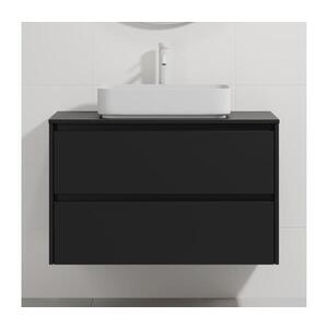 BATH DELUXE Kúpeľňová skrinka s umývadlom TRONDHEIM/LJORDAL 90x57x46 cm čierna/biela BT0169+BT0151 vyobraziť