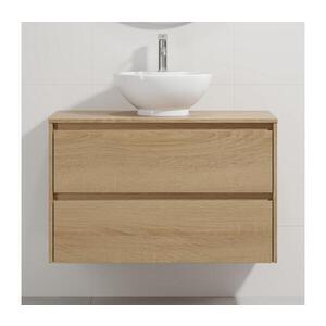 BATH DELUXE Kúpeľňová skrinka s umývadlom TRONDHEIM/DRAMMEN 90x57x46 cm dub/biela BT0167+BT0154 vyobraziť