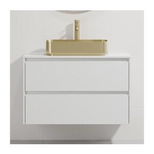 BATH DELUXE Kúpeľňová skrinka s umývadlom TRONDHEIM/LJORDAL 90x57x46 cm biela/mosadz BT0171+BT0150 vyobraziť