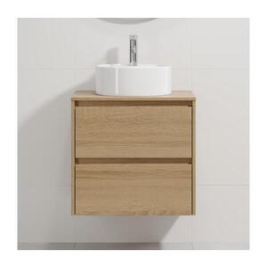 BATH DELUXE Kúpeľňová skrinka s umývadlom TRONDHEIM/VIKEDAL 60x57x46 cm dub/biela BT0160+BT0149 vyobraziť