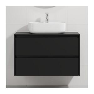 BATH DELUXE Kúpeľňová skrinka s umývadlom TRONDHEIM/KRISTIANSAND 90x57x46 cm čierna/biela BT0168+BT0151 vyobraziť