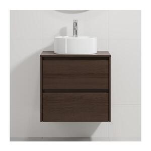 BATH DELUXE Kúpeľňová skrinka s umývadlom TRONDHEIM/VIKEDAL 60x57x46 cm orech/biela BT0160+BT0148 vyobraziť