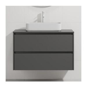 BATH DELUXE Kúpeľňová skrinka s umývadlom TRONDHEIM/LJORDAL 90x57x46 cm antracit/biela BT0169+BT0152 vyobraziť