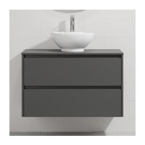 BATH DELUXE Kúpeľňová skrinka s umývadlom TRONDHEIM/DRAMMEN 90x57x46 cm antracit/biela BT0167+BT0152 vyobraziť
