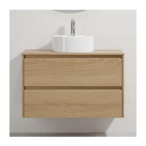 BATH DELUXE Kúpeľňová skrinka s umývadlom TRONDHEIM/VIKEDAL 90x57x46 cm dub/biela BT0160+BT0154 vyobraziť