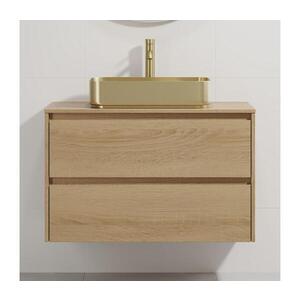 BATH DELUXE Kúpeľňová skrinka s umývadlom TRONDHEIM/LJORDAL 90x57x46 cm dub/mosadz BT0171+BT0154 vyobraziť