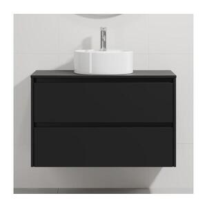 BATH DELUXE Kúpeľňová skrinka s umývadlom TRONDHEIM/VIKEDAL 90x57x46 cm čierna/biela BT0160+BT0151 vyobraziť
