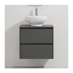 BATH DELUXE Kúpeľňová skrinka s umývadlom TRONDHEIM/DRAMMEN 60x57x46 cm antracit/biela BT0167+BT0147 vyobraziť