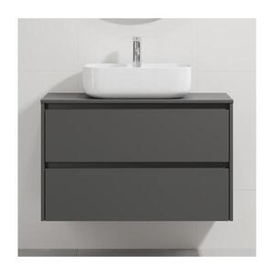 BATH DELUXE Kúpeľňová skrinka s umývadlom TRONDHEIM/KRISTIANSAND 90x57x46 cm antracit/biela BT0168+BT0152 vyobraziť